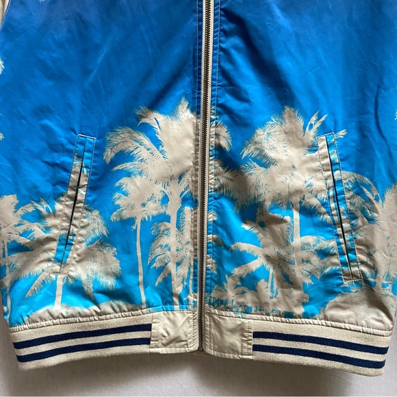 American Eagle palm tree varsity jacket men Size Medium - Picture 4 of 12